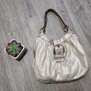 Coach * Soho Lynn Gold Satchel * Metallic